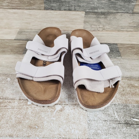 Birkenstock Uji Sandals Mens Sz 13 Antique White Comfort  display picture 3